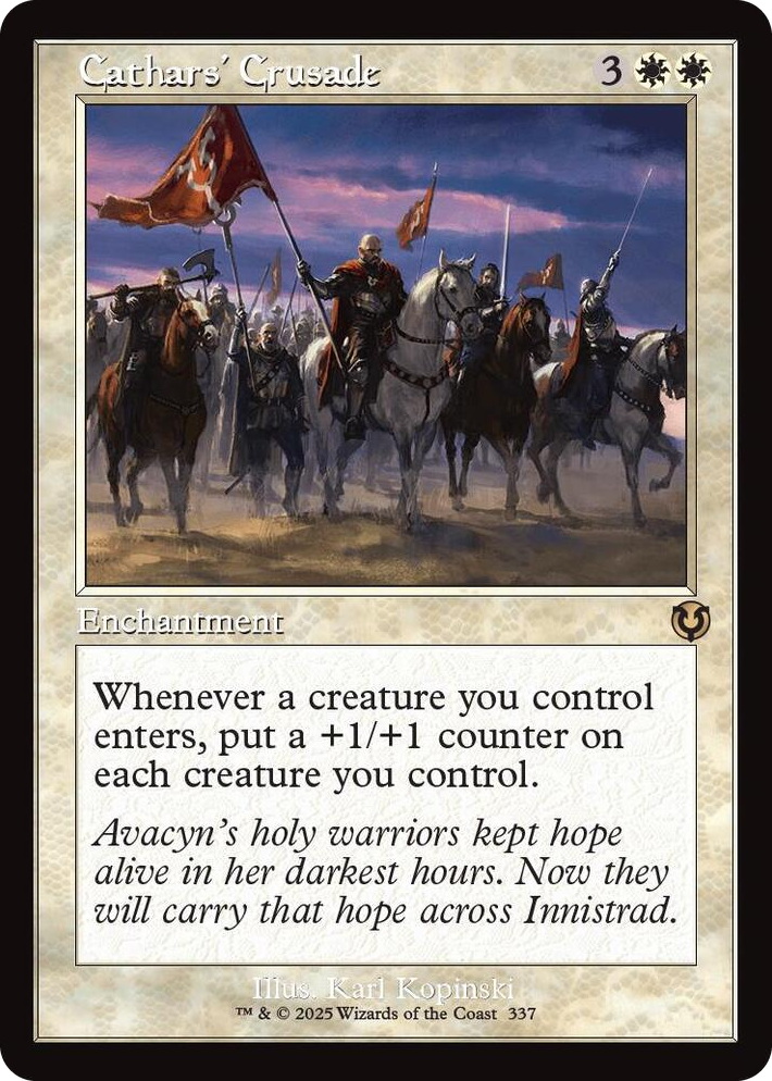 0337 Cathars' Crusade (Retro Frame) R Innistrad Remastered