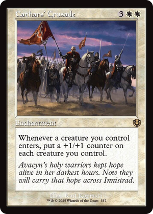 0337 Cathars' Crusade (Retro Frame) R Innistrad Remastered
