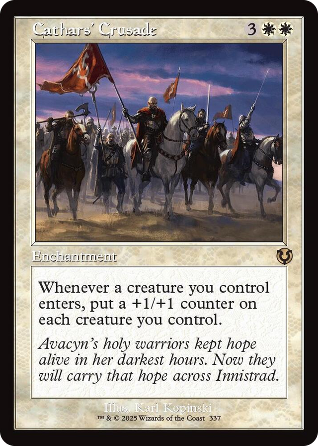 0337 Cathars' Crusade (Retro Frame) R Innistrad Remastered