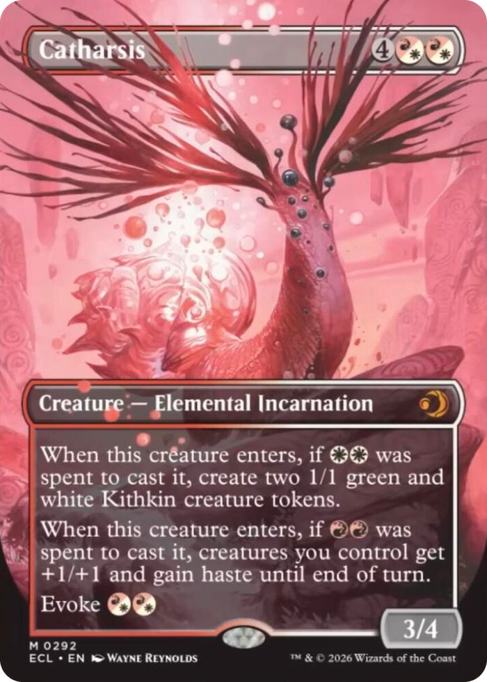 Catharsis (Borderless) #292 M - Lorwyn Eclipsed Pokemon card