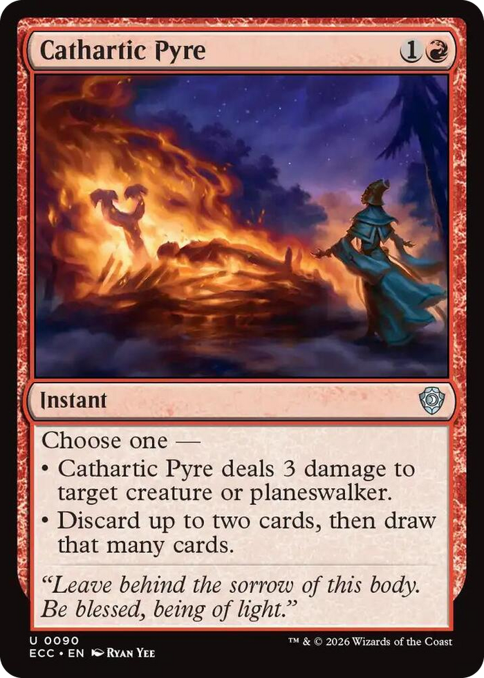 Cathartic Pyre #90 U - Commander: Lorwyn Eclipsed Pokemon card