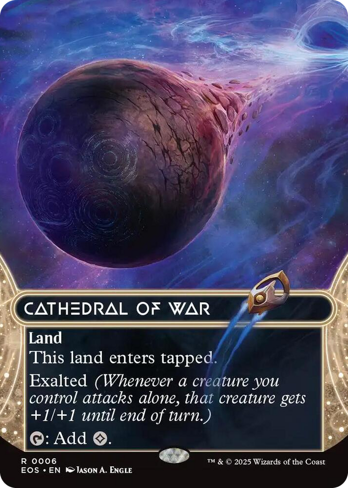 Cathedral of War (0006) (Borderless) #6 R - Edge of Eternities: Stellar Sights Pokemon card