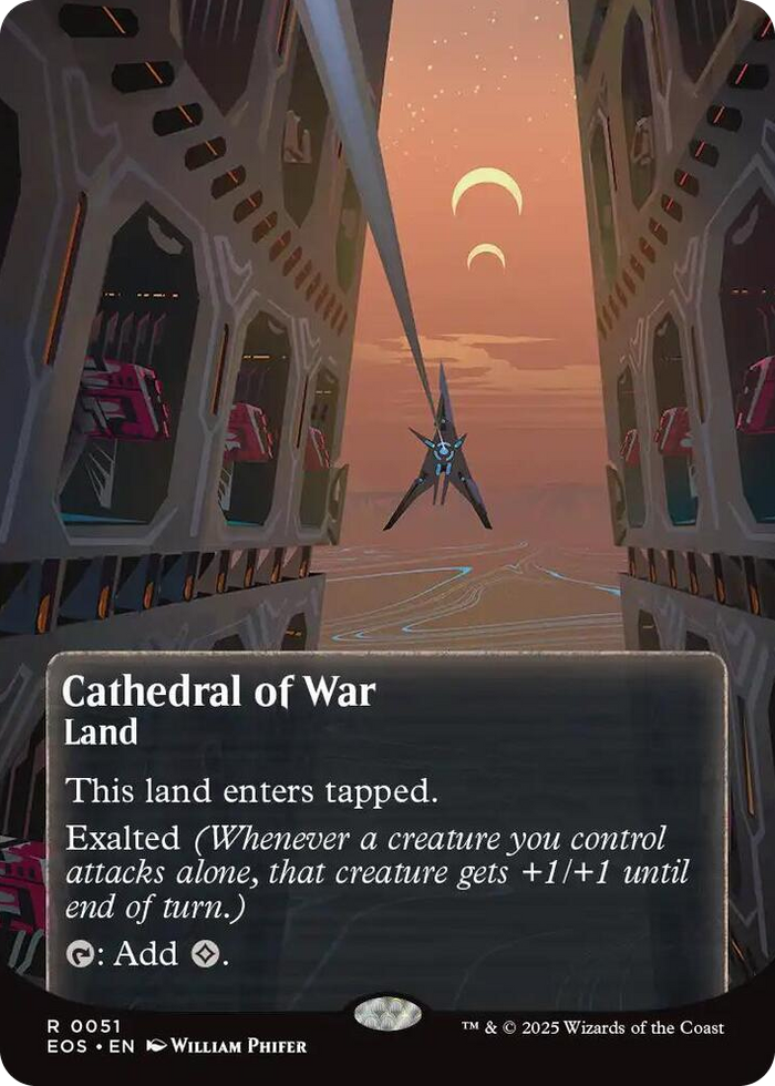 Cathedral of War (0051) (Borderless) #51 R - Edge of Eternities: Stellar Sights Pokemon card