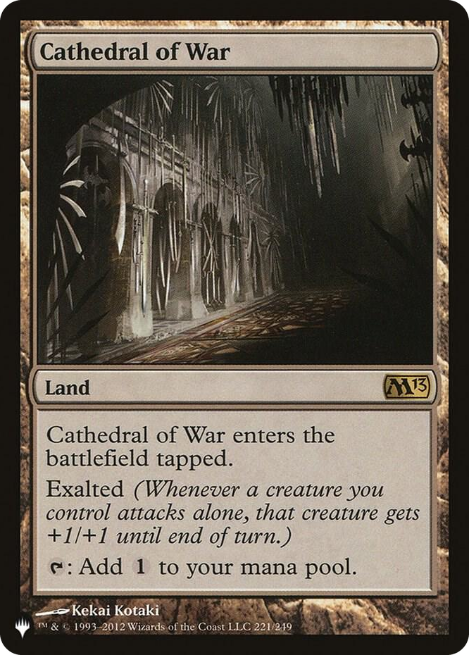 Cathedral of War #221 R - The List Reprints Pokemon card
