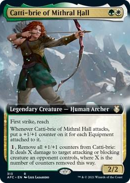 0313 Catti-brie of Mithral Hall (Extended Art) R Commander: Adventures in the Forgotten Realms