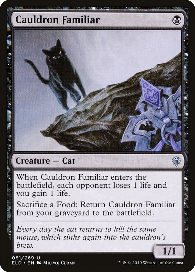 0081 Cauldron Familiar U Throne of Eldraine