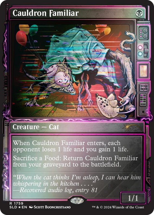 1759 Cauldron Familiar (Rainbow Foil) R Secret Lair Drop Series