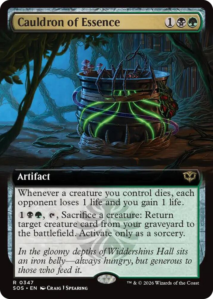 Cauldron of Essence (Extended Art) #347 R - Secrets of Strixhaven Pokemon card