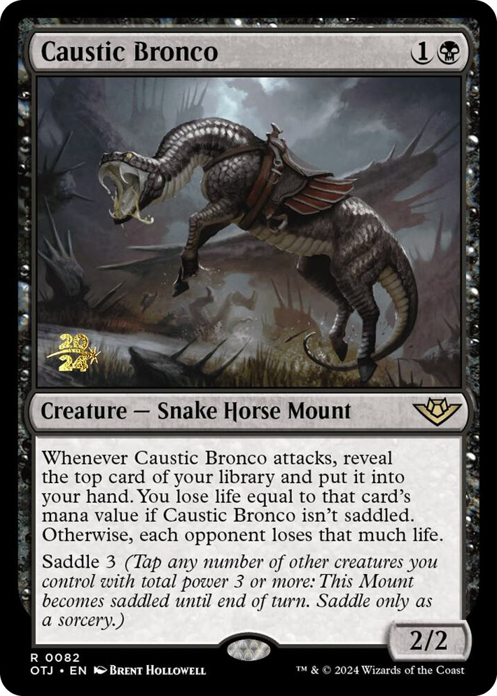 0082 Caustic Bronco R Prerelease Cards
