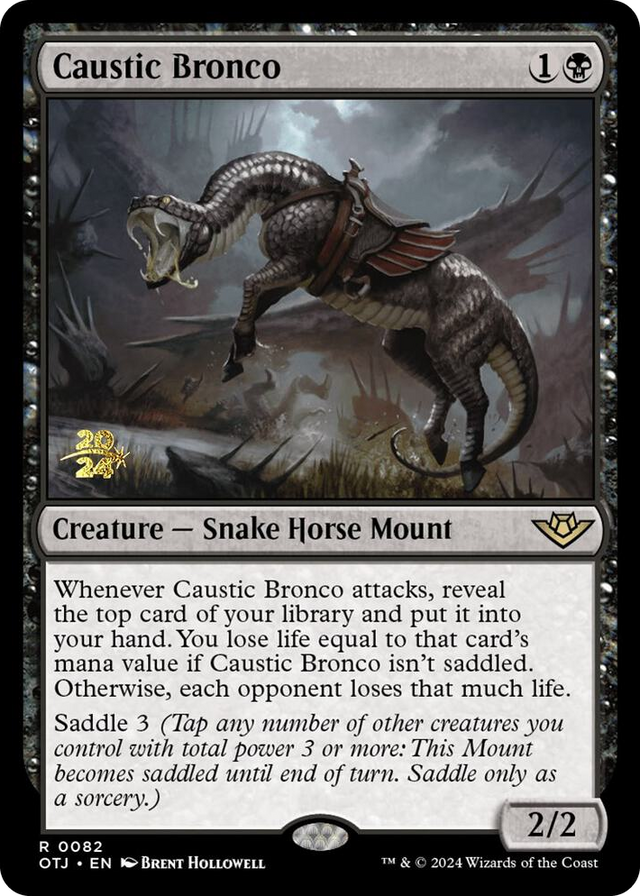 0082 Caustic Bronco R Prerelease Cards