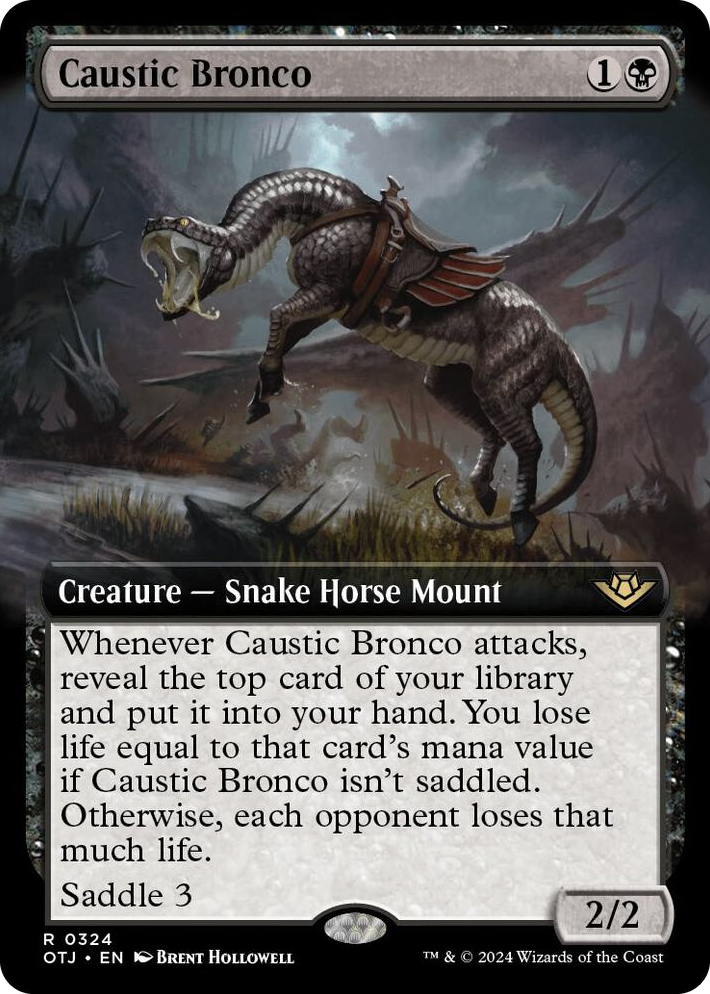 0324 Caustic Bronco (Extended Art) R Outlaws of Thunder Junction