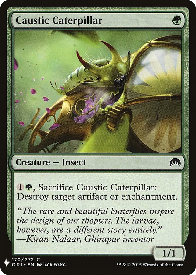 Caustic Caterpillar #170 C - The List Reprints Pokemon card