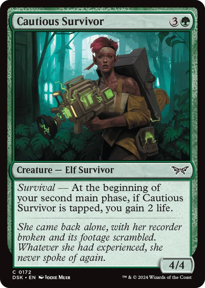 0172 Cautious Survivor C Duskmourn: House of Horror