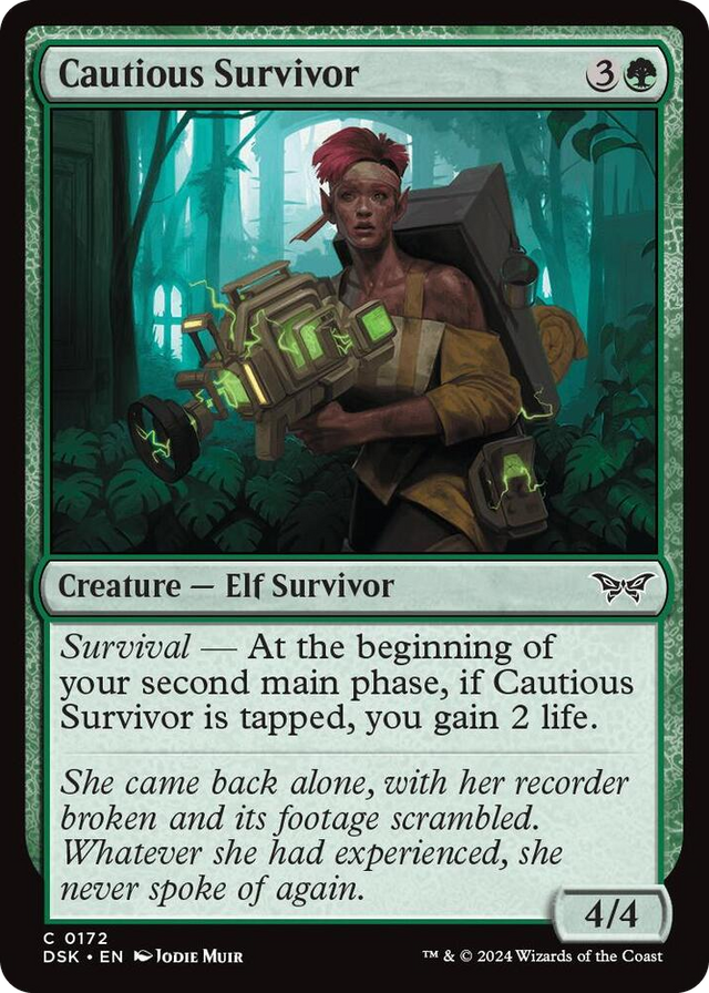 0172 Cautious Survivor C Duskmourn: House of Horror