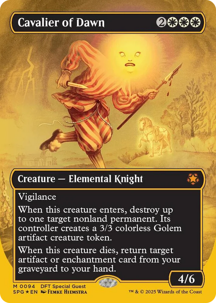 0094 Cavalier of Dawn (Borderless) (First-Place Foil) M Special Guests