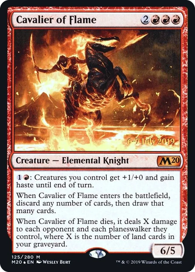 0125 Cavalier of Flame M Prerelease Cards