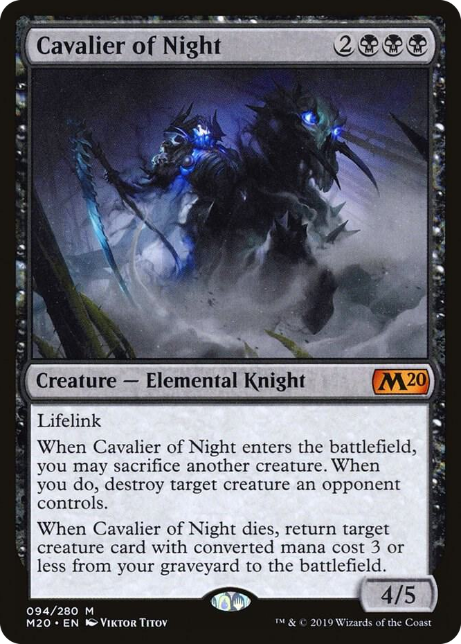 0094 Cavalier of Night M Core Set 2020