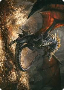 Cavern-Hoard Dragon Art Card #61 S - Art Series: Universes Beyond: The Lord of the Rings: Tales of Middle-earth Pokemon card