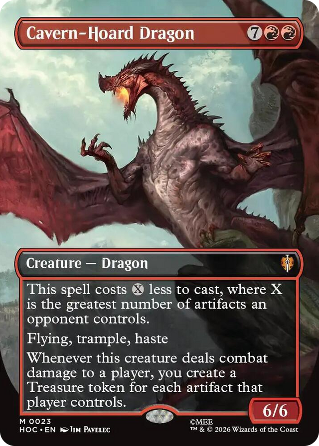 0023 Cavern-Hoard Dragon (Borderless) M The Hobbit: Eternal-Legal