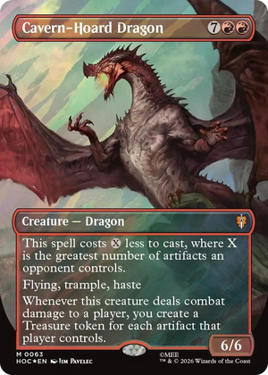 0063 Cavern-Hoard Dragon (Borderless) (Surge Foil) M The Hobbit: Eternal-Legal