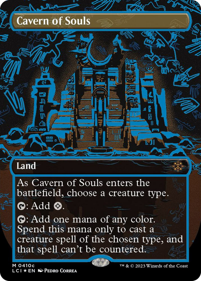 0410c Cavern of Souls (0410c) (Borderless) M The Lost Caverns of Ixalan