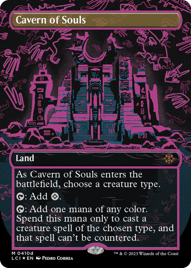 0410d Cavern of Souls (0410d) (Borderless) M The Lost Caverns of Ixalan