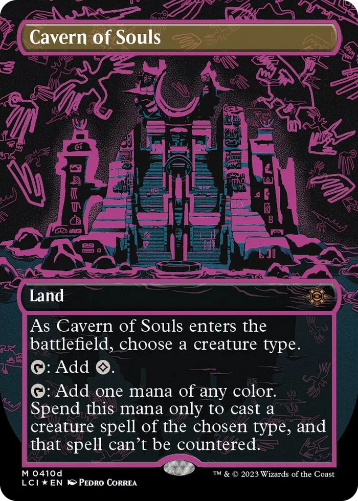 0410d Cavern of Souls (0410d) (Borderless) M The Lost Caverns of Ixalan