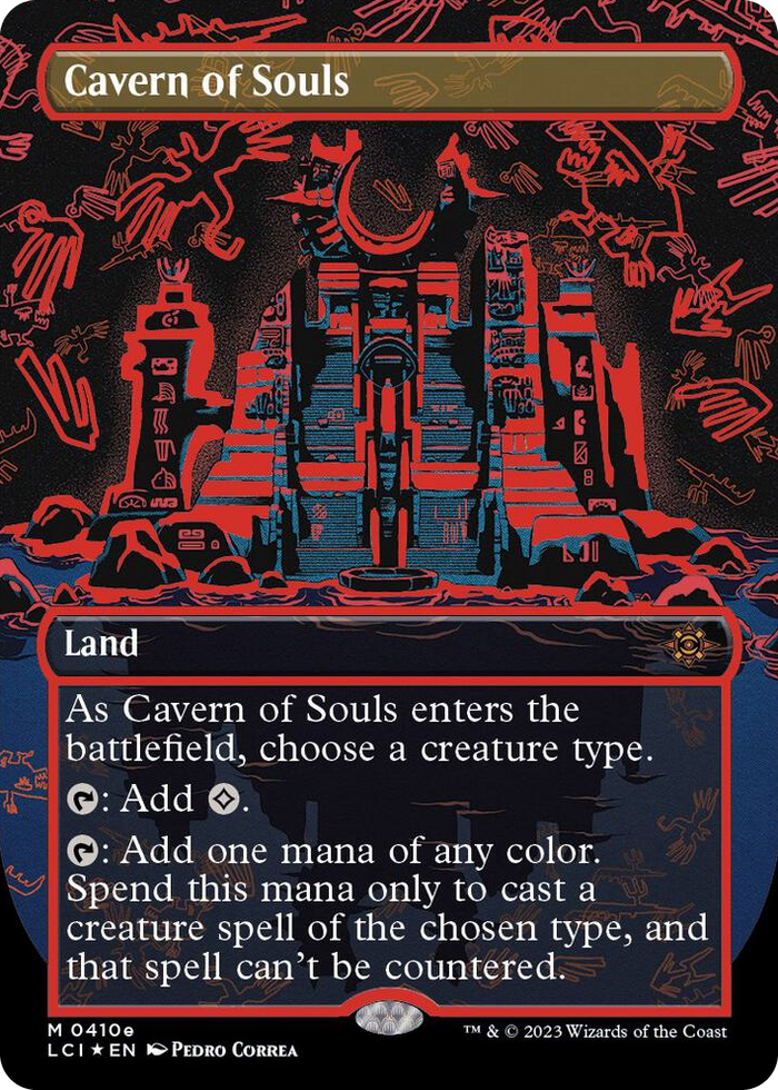 Cavern of Souls (0410e) (Borderless) #410e M - The Lost Caverns of Ixalan Pokemon card