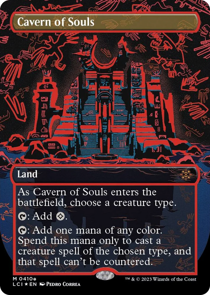 0410e Cavern of Souls (0410e) (Borderless) M The Lost Caverns of Ixalan