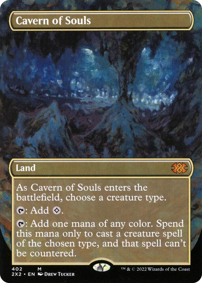 0402 Cavern of Souls (Borderless) M Double Masters 2022