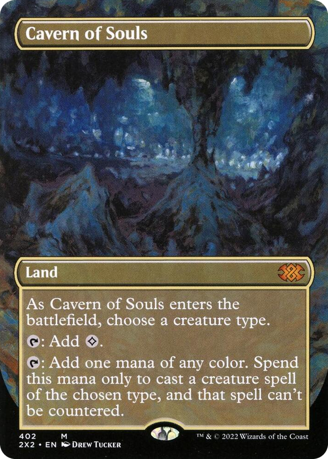 0402 Cavern of Souls (Borderless) M Double Masters 2022