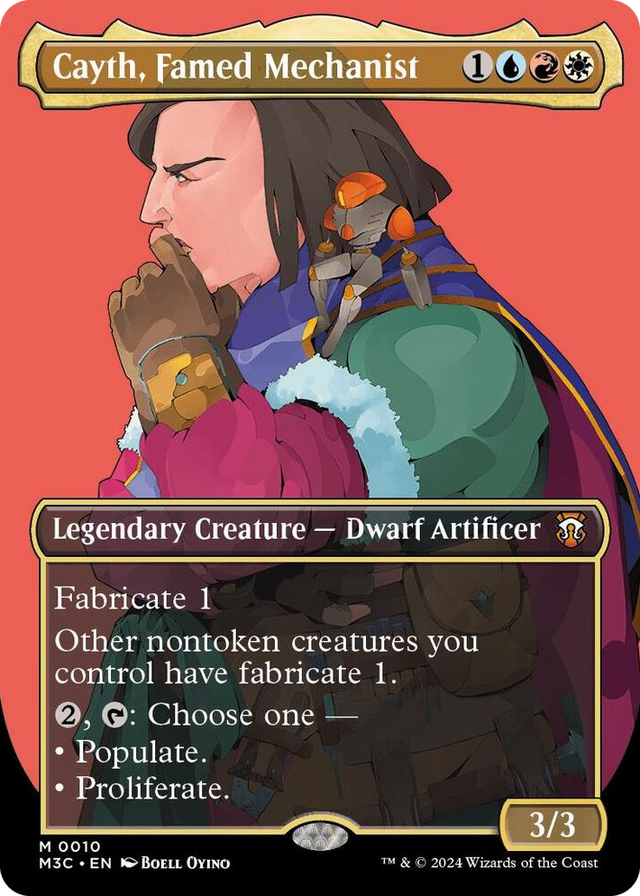 0010 Cayth, Famed Mechanist (Borderless) M Commander: Modern Horizons 3