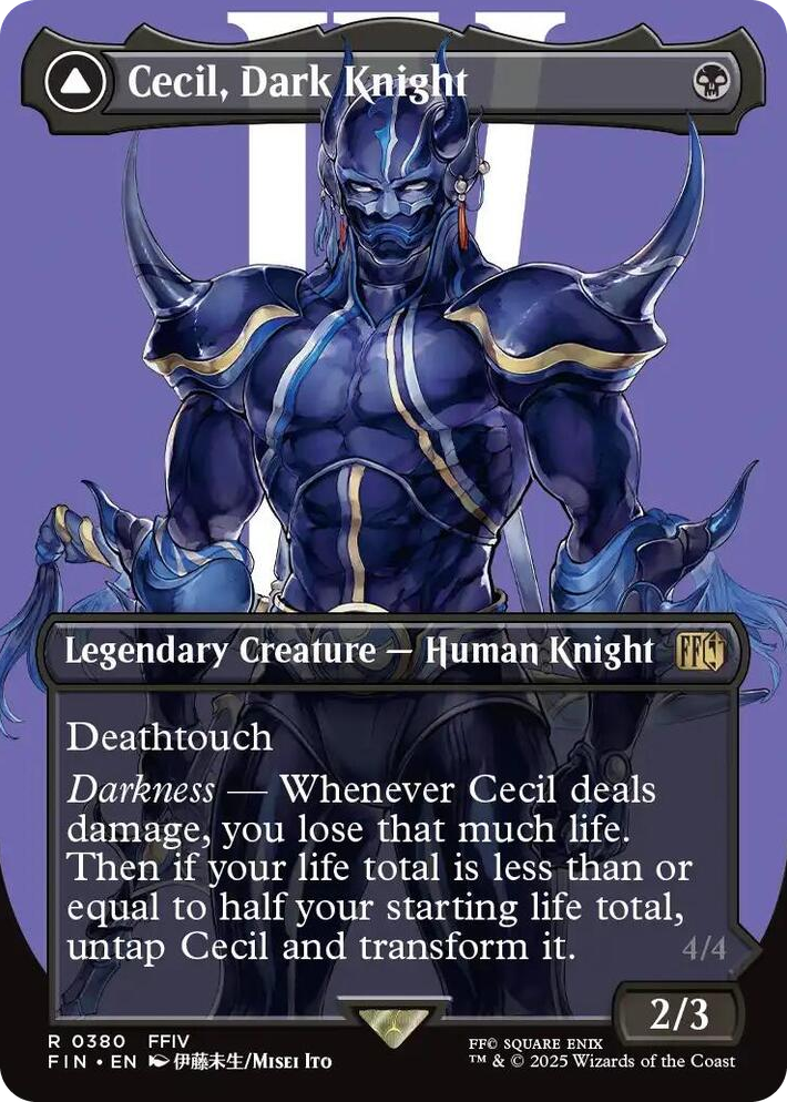 0380 Cecil, Dark Knight (Borderless) R FINAL FANTASY
