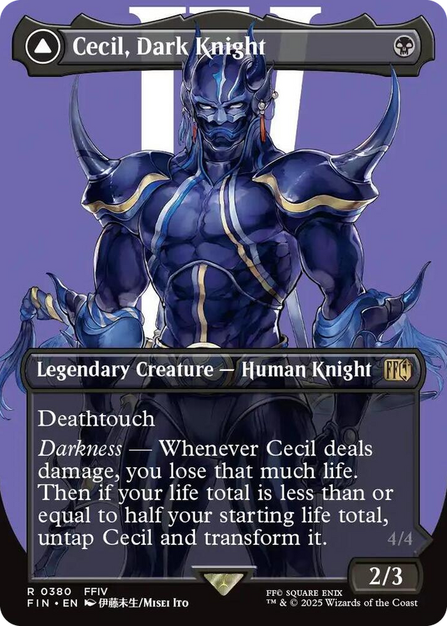 0380 Cecil, Dark Knight (Borderless) R FINAL FANTASY