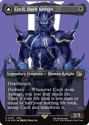 0525 Cecil, Dark Knight (Borderless) (Surge Foil) R FINAL FANTASY