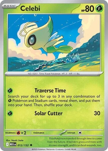 0012 Celebi Uncommon Mega Evolution