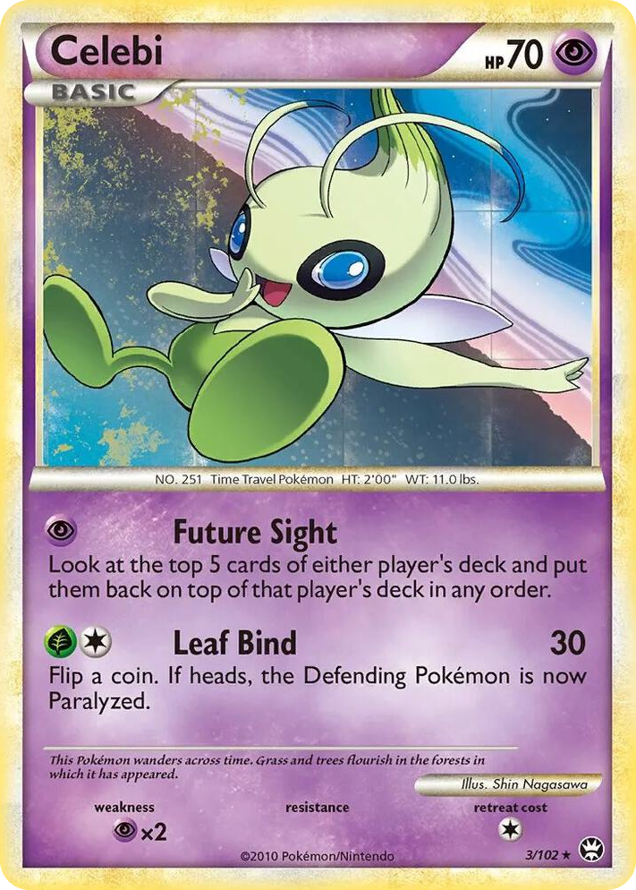 0003 Celebi - 3/102 (Non-Holo Movie Exclusive) Promo Triumphant