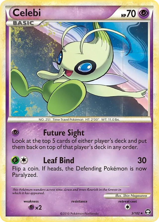 0003 Celebi - 3/102 (Non-Holo Movie Exclusive) Promo Triumphant