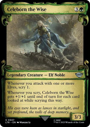 0607 Celeborn the Wise (Showcase Scrolls) U Universes Beyond: The Lord of the Rings: Tales of Middle-earth