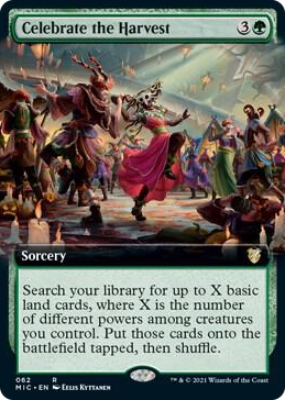 0062 Celebrate the Harvest (Extended Art) R Commander: Innistrad: Midnight Hunt