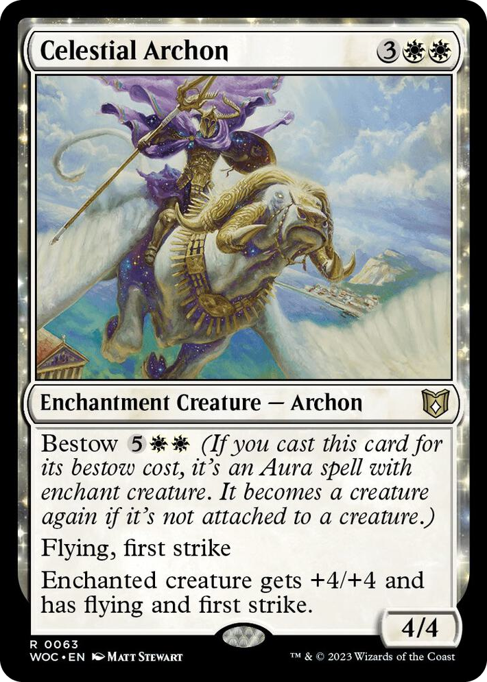 0063 Celestial Archon R Commander: Wilds of Eldraine