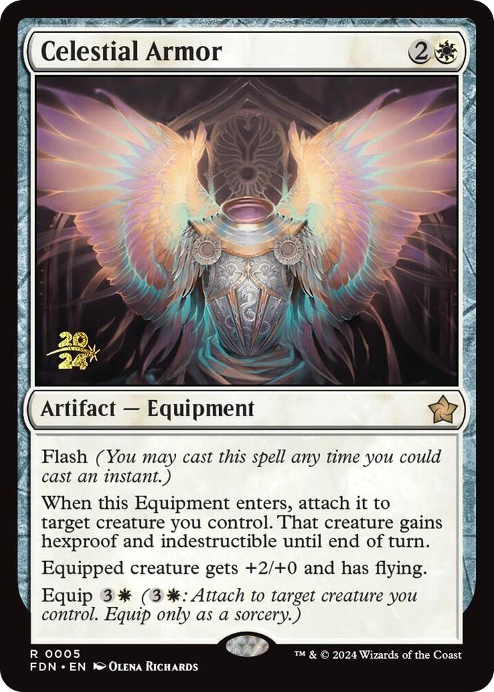 0005 Celestial Armor R Prerelease Cards