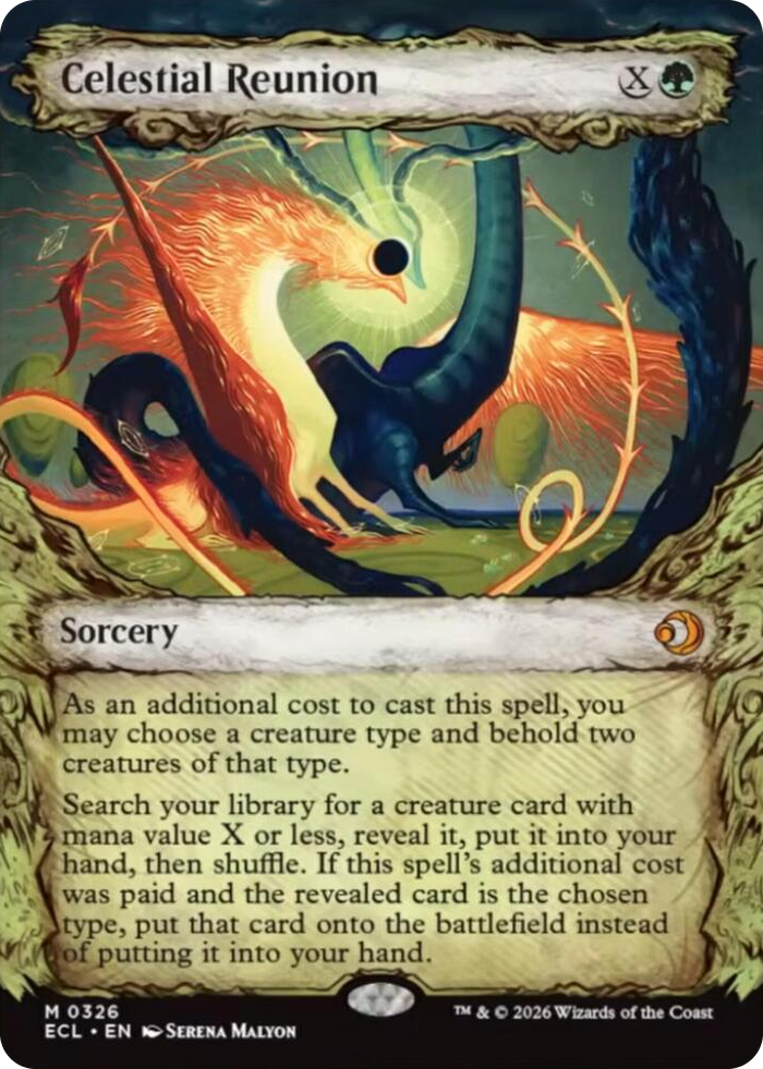 Celestial Reunion (Showcase) #326 M - Lorwyn Eclipsed Pokemon card