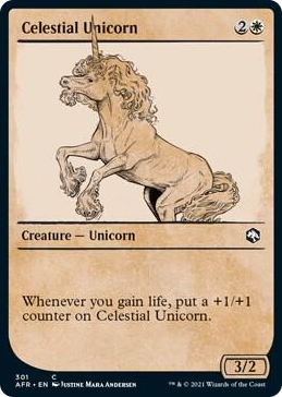 0301 Celestial Unicorn (Showcase) C Adventures in the Forgotten Realms