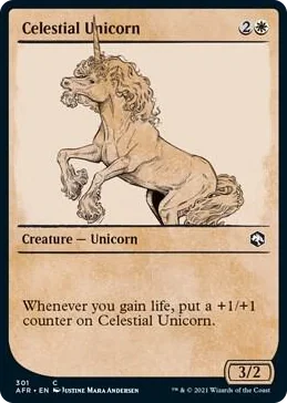 0301 Celestial Unicorn (Showcase) C Adventures in the Forgotten Realms