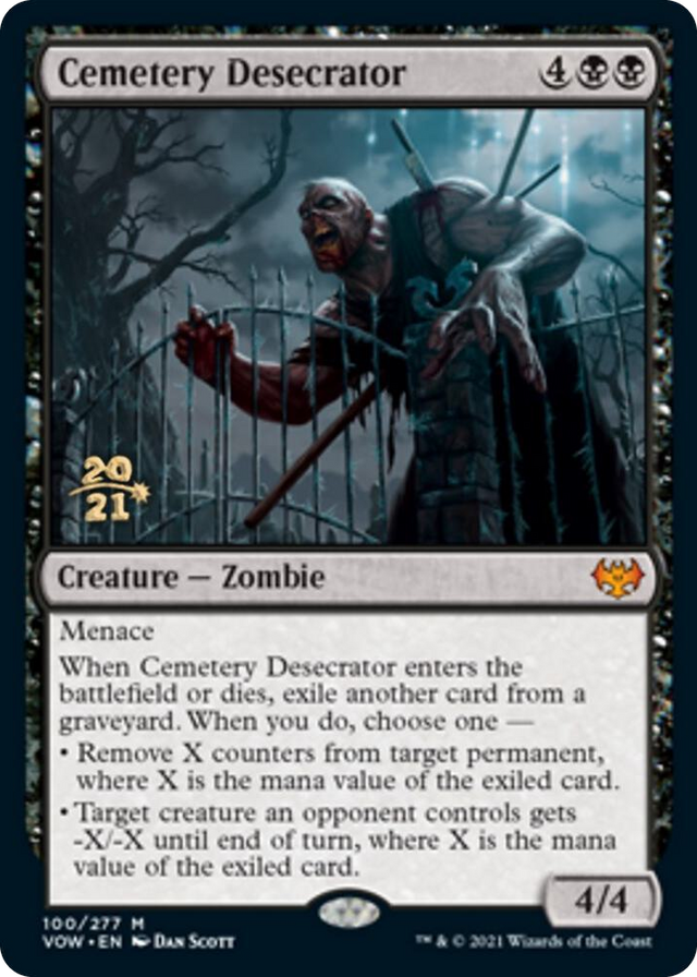 0100 Cemetery Desecrator M Prerelease Cards