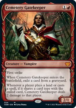 Cemetery Gatekeeper (Showcase) #304 M - Innistrad: Crimson Vow Pokemon card