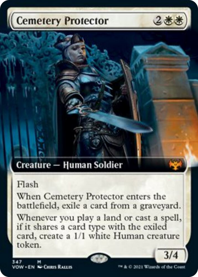 0347 Cemetery Protector (Extended Art) M Innistrad: Crimson Vow