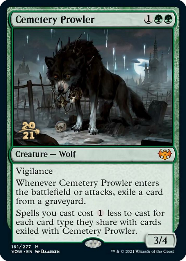 0191 Cemetery Prowler M Prerelease Cards