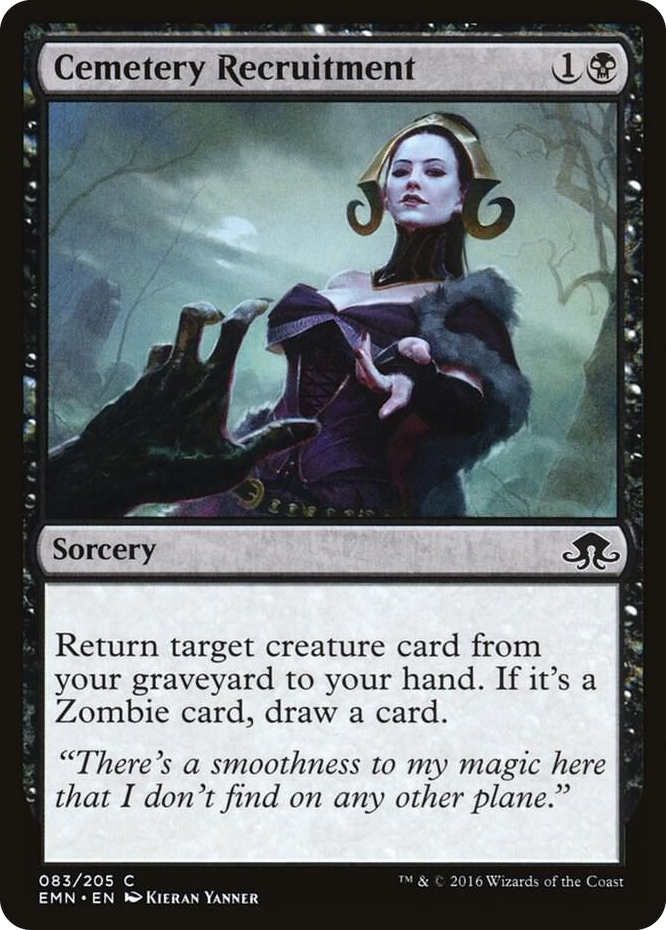 Cemetery Recruitment #83 C - Eldritch Moon Pokemon card